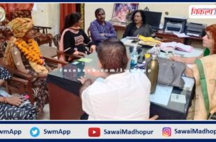college President candidates held a meeting in girls college sawai madhopur