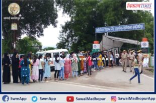 peaceful voting for student union election in pg college Sawai madhopur