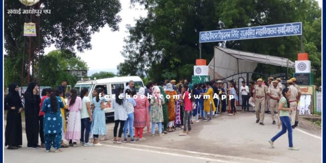 peaceful voting for student union election in pg college Sawai madhopur