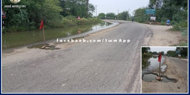 pit on zinapur mode invites accident in lalsot-kota mega highway