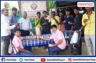 Ayurvedic decoction given to devotees in Ganesh fair