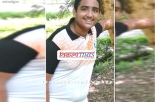 Bharat Prajapati will represent Rajasthan in the National Throw Ball Competition in Tamil Nadu