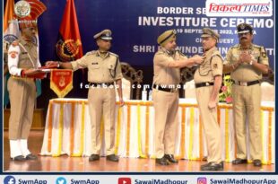 Deputy Commandant Hariram Meena received President's Police Medal