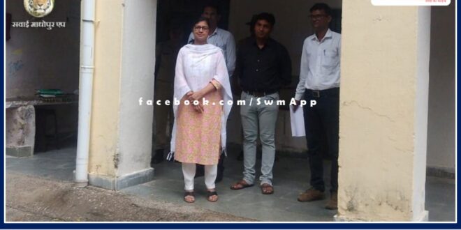 Inspection of the district jail and took stock of the arrangements in sawai madhopur
