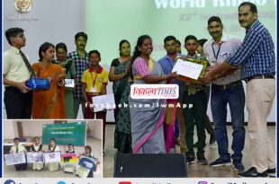 Painting competition organized on World Rhino Day in ranthambore sawai madhopur