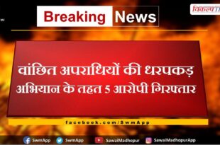 Police Arrested Five Accused In Sawai Madhopur