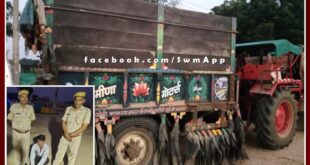 Police seized tractor-trolley while transporting illegal gravel and driver arrested in sawai madhopur