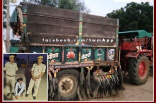 Police seized tractor-trolley while transporting illegal gravel and driver arrested in sawai madhopur