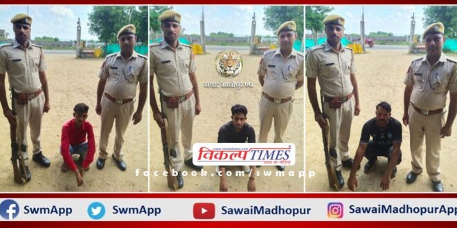 3 accused who are absconding in three different cases arrested in sawai madhopur