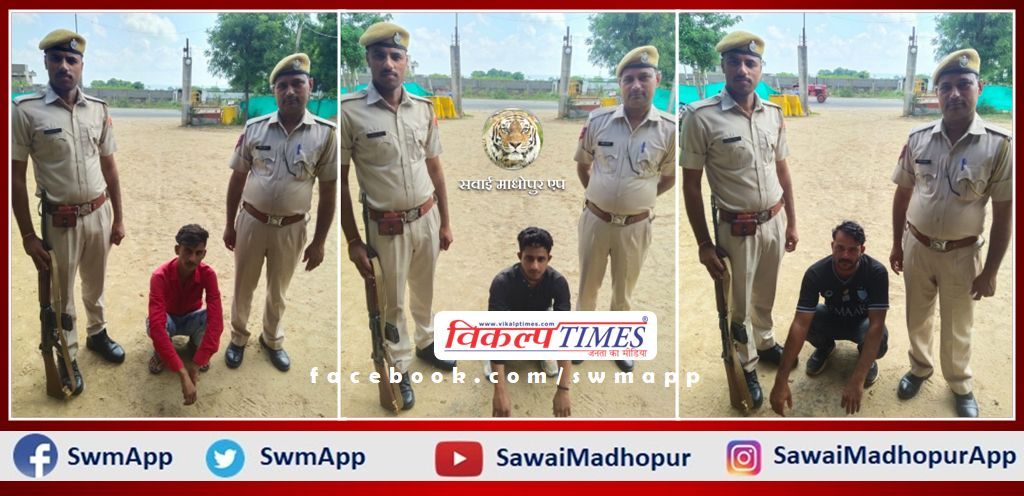 3 accused who are absconding in three different cases arrested in sawai madhopur
