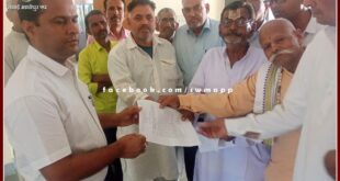 Brahmin society submitted a memorandum regarding the land of the temples in sawai madhopur