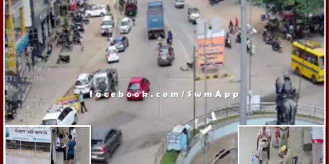 Challans deducted for 77 people who violated traffic rules through drones in sawai madhopur