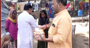 Distributed sweets under the program of your Diwali with your loved ones in sawai madhopur
