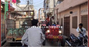 Four wheelers will be banned on the main road of the old city sawai madhopur on Diwali
