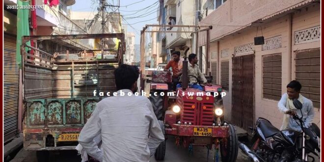 Four wheelers will be banned on the main road of the old city sawai madhopur on Diwali