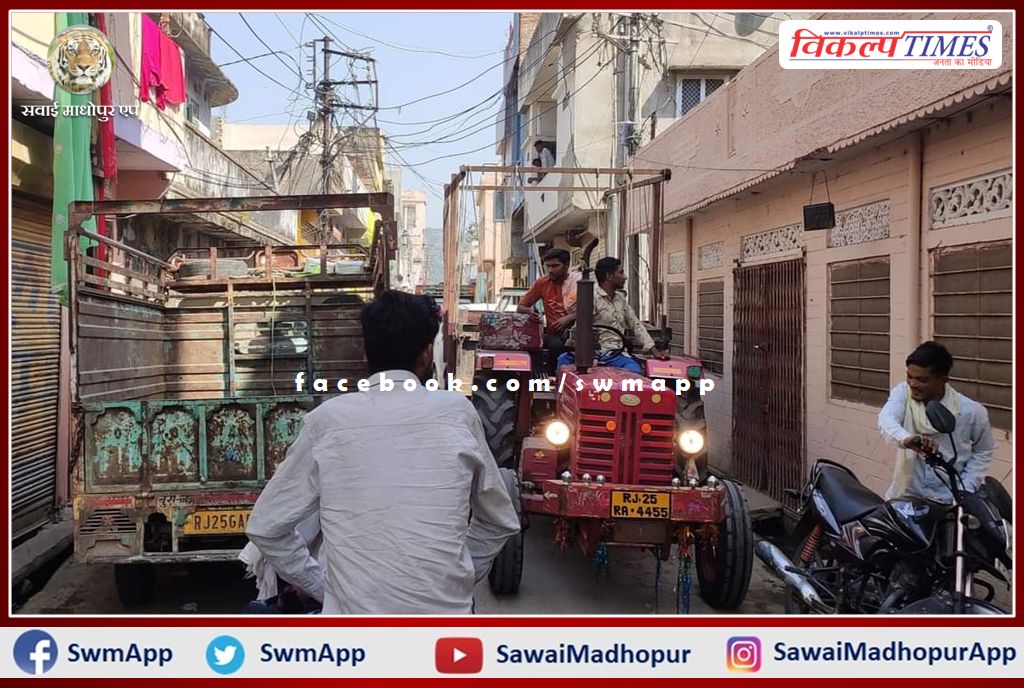 Four wheelers will be banned on the main road of the old city sawai madhopur on Diwali