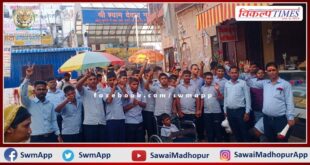 Intellectually handicapped children visited Khatu Shyam ji temple sikar