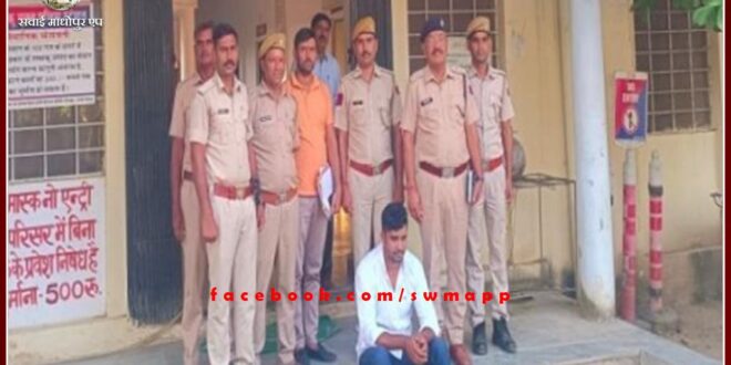 Main gangster Iqbal alias Kalu Karmoda arrested for selling vacant plots by making fake documents in sawai madhopur