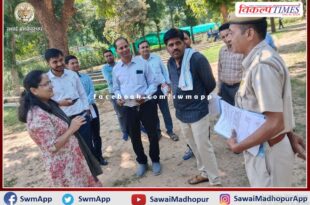 NREGA commissioner Shivangi Swarnakar inspected development works in sawai madhopur