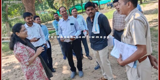 NREGA commissioner Shivangi Swarnakar inspected development works in sawai madhopur