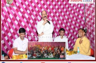 Navratra program running in police line sawai madhopur concludes