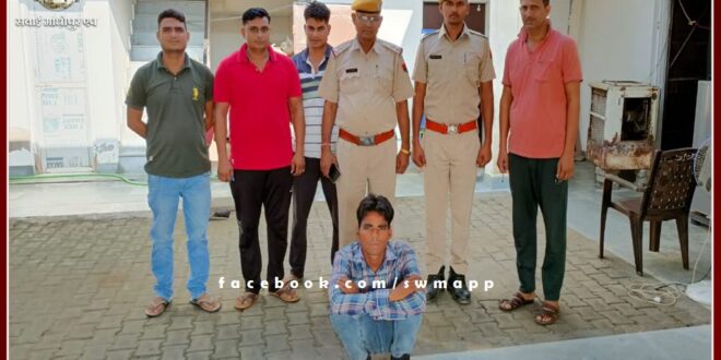One accused arrested with illegal Desi-made pistol and two live cartridges in sawai madhopur
