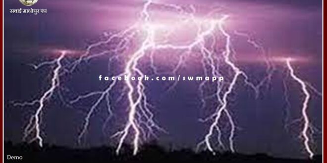 One goat died due to lightning in Malarna Dungar