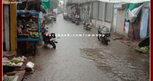 Rain continues at the district headquarters sawai madhopur