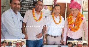 Shivcharan Meena took charge as the Principal of Goverment seinor secondary school Ramdi