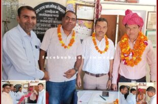 Shivcharan Meena took charge as the Principal of Goverment seinor secondary school Ramdi