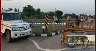 Special campaign launched by sawai madhopur police against drivers without helmets by doing blockade