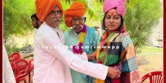 Vandana Meena, the daughter of a small village in Sawai Madhopur district, became an IAS officer