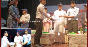 ADEO Ajaj Ali honored at state level in bikaner