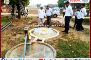 CEO inspected gram panchayats in sawai madhopur