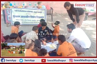 Divyang children engraved talent on paper