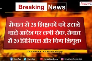 Order to remove 28 teachers from Mewat stayed, 20 more principals appointed in Mewat