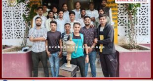 PG College cricket team leaves for Hindaun City