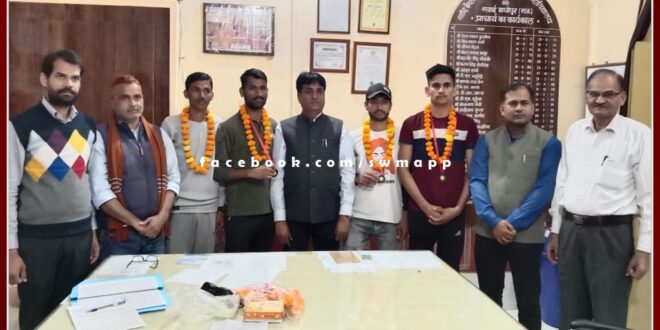 PG college players won gold and bronze medals