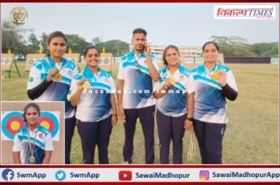 Yashasvi Nathawat won gold medal in national archery competition