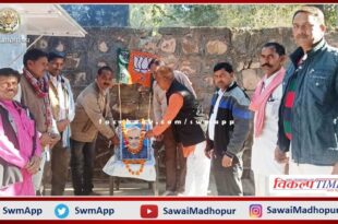 BJP celebrated Good Governance Day at the booth in sawai madhopur