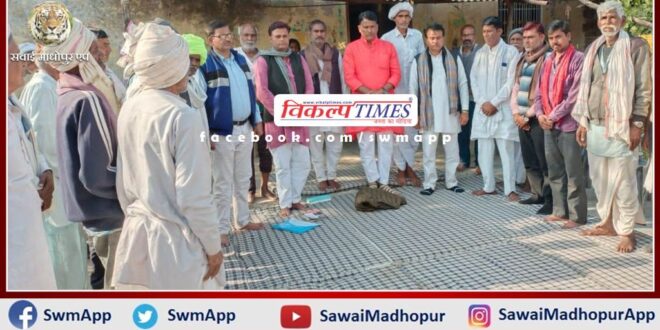 BJP workers paid tribute to Heeraben in sawai madhopur