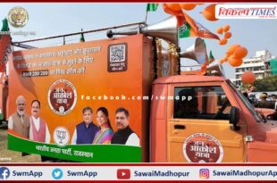 BJP's meeting tomorrow regarding Jan Aakrosh Mahasabha in sawai madhopur