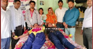Blood donation camp organized for the second time in Niwari