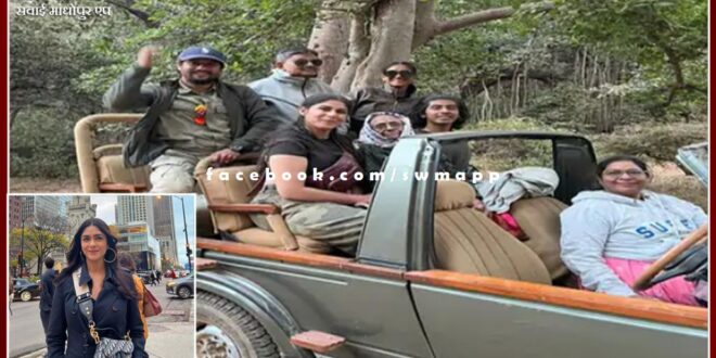 Bollywood actress Mrunal Thakur on Ranthambore tour