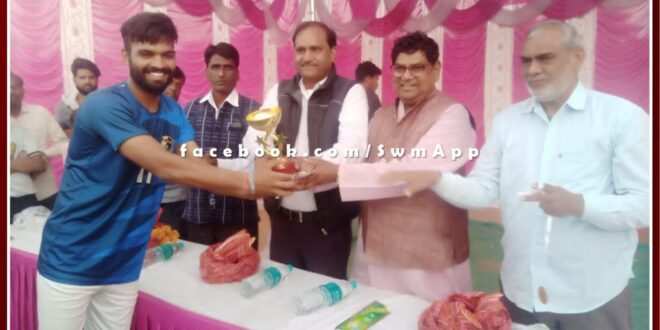 Mantown Club won the final match of football by defeating Cement Factory by 5-0 in chauth ka barwada sawai madhopur