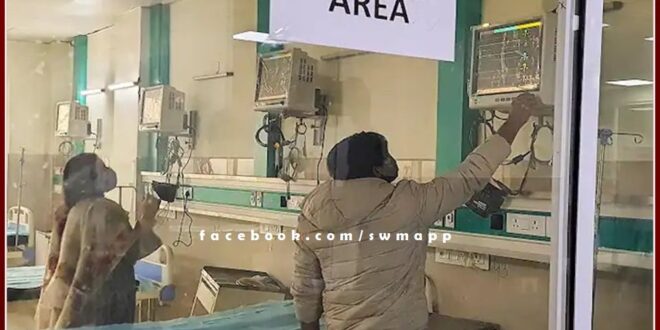 Mock drill regarding pre-preparations of Corona in RUHS hospital jaipur