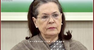 UPA Chairperson Sonia Gandhi will visit Sawai Madhopur today