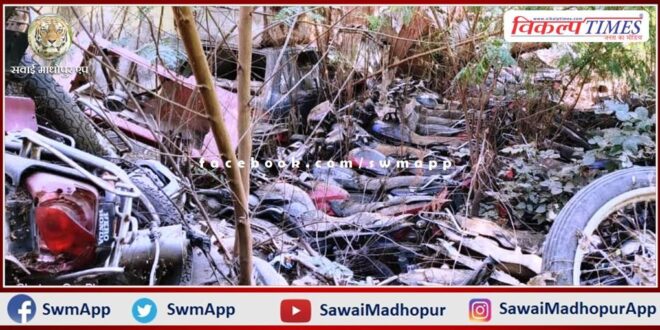 Vehicle seized in police station converted into junk