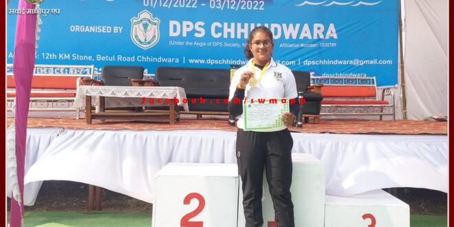 Yashasvi Nathawat won Gold Medal in CBSE West Zone School Archery Competition