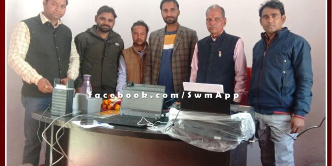 Aadhaar camp started at the school level by the education department in sawai madhopur